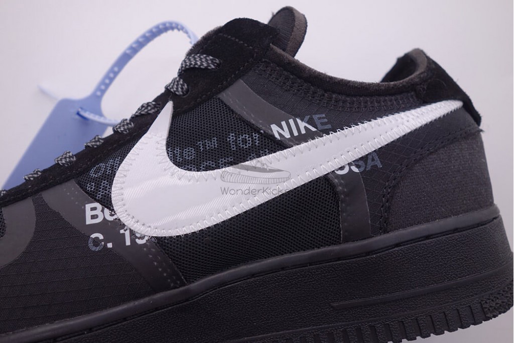 air force 1 low off-white black white