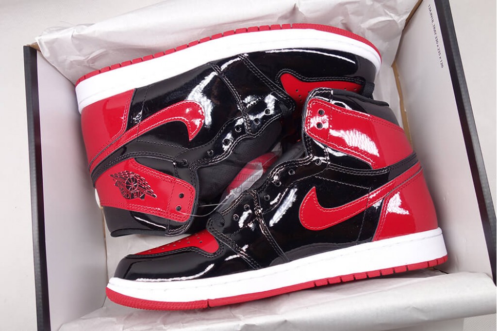 air jordan 1 retro high og patent bred