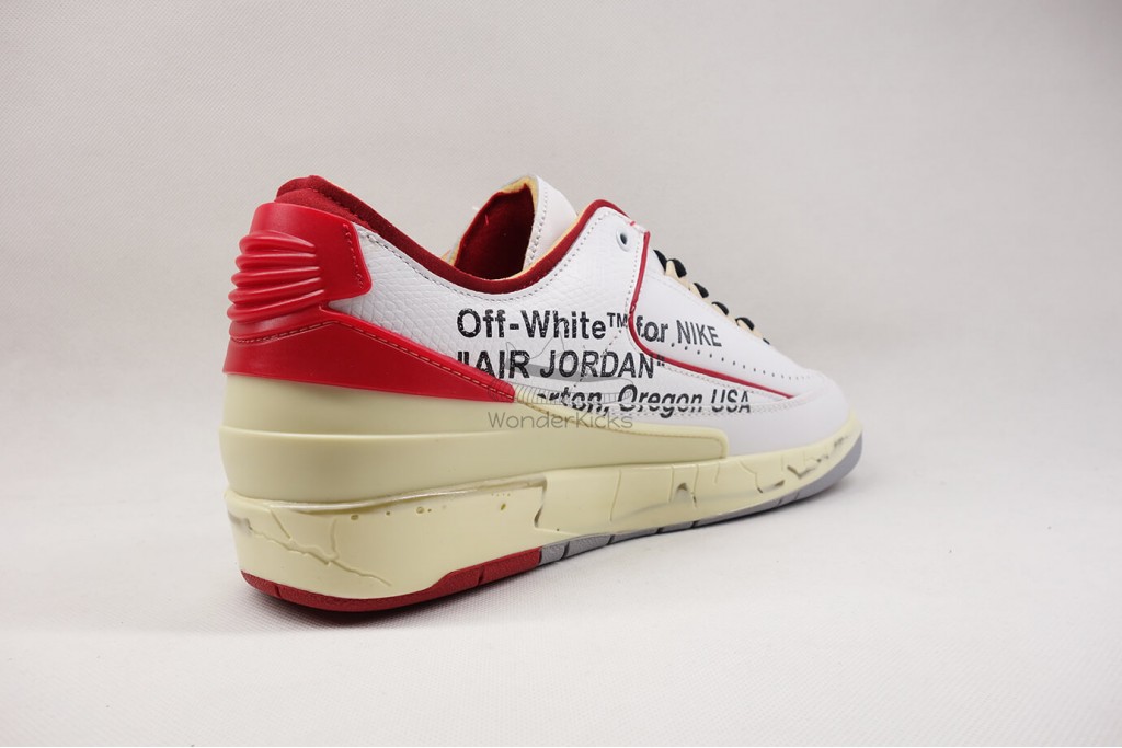 air jordan 2 retro low sp off-white white red