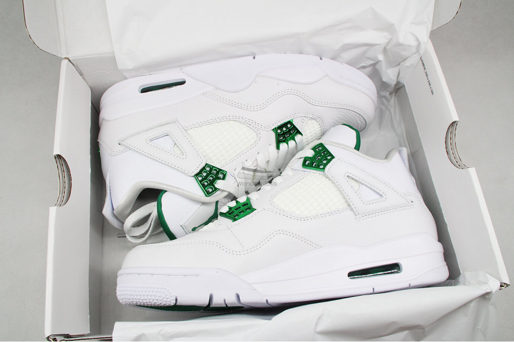 air jordan 4 retro metallic green