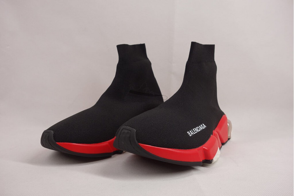 bc speed trainer clear sole red