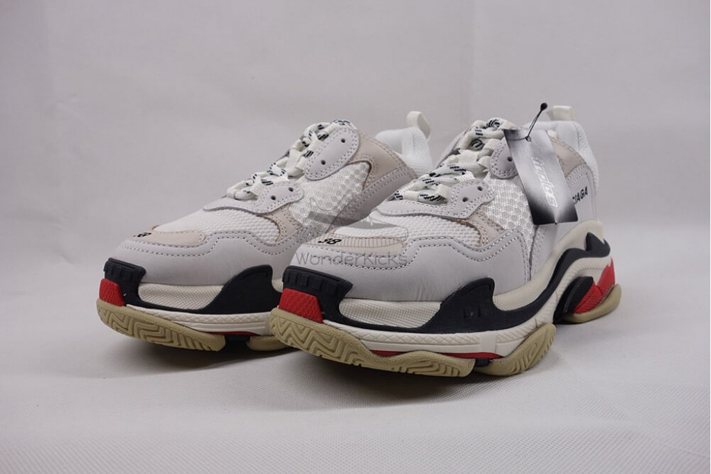 bc triple s trainer white black red