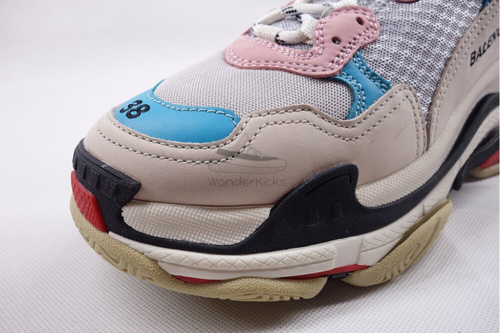 bc triple s trainer white blue pink