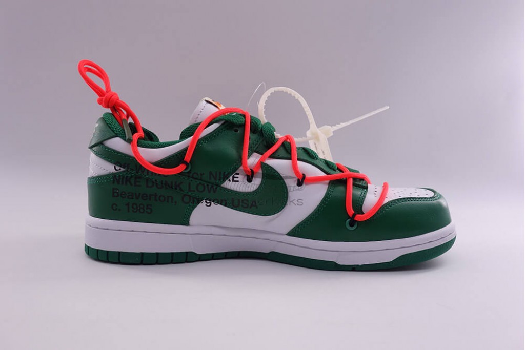 dunk low off white green