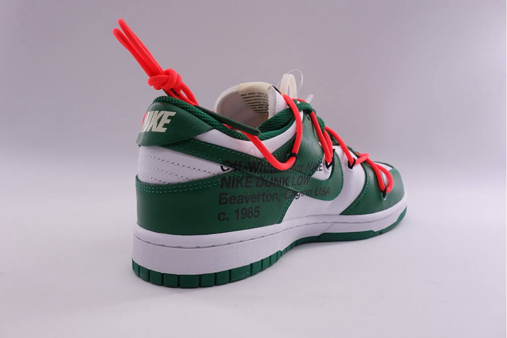 dunk low off white green