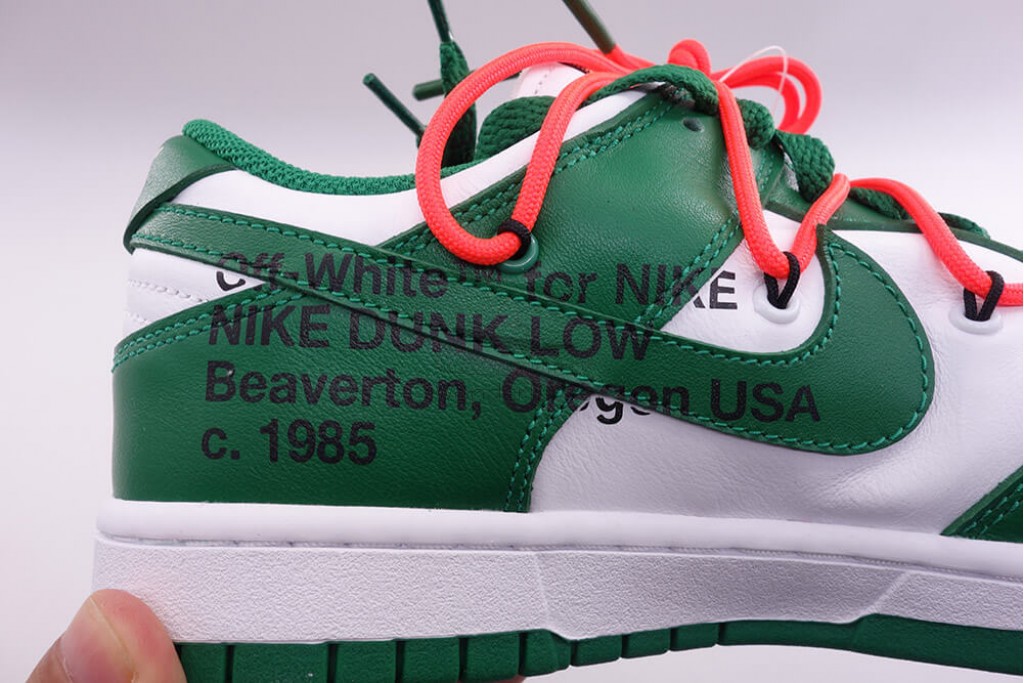 dunk low off white green