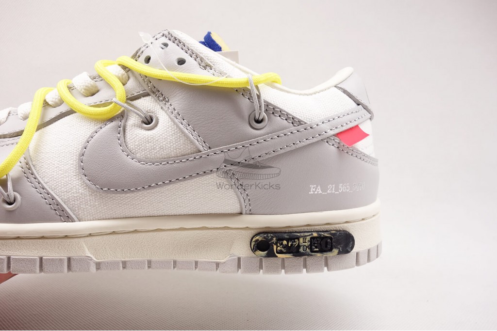 dunk low off white lot 27