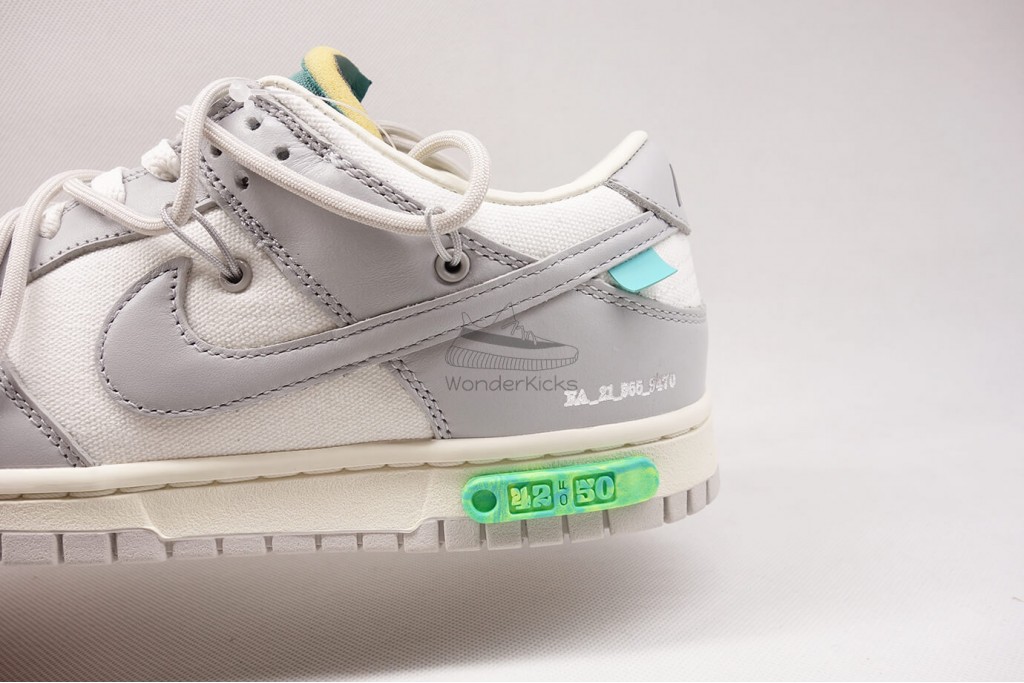 dunk low off white lot 42