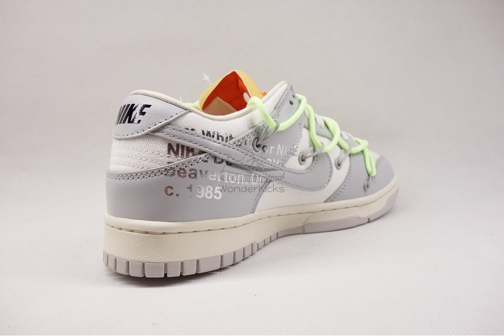 dunk low off white lot 43