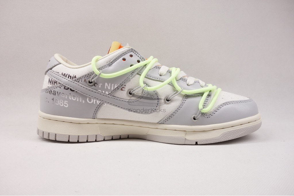 dunk low off white lot 43