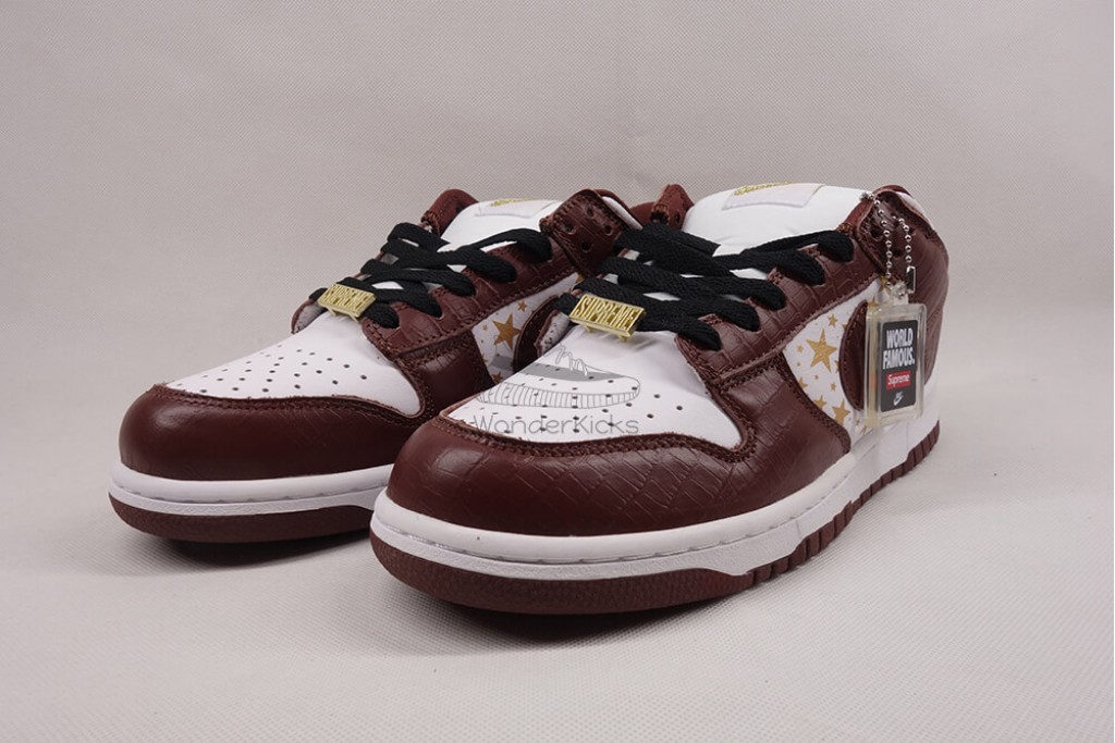 sb dunk low Sup*e stars barkroot brown